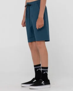 Pantalon Corto Elastico De Lino Overtone Para Nino><noscript><img width=