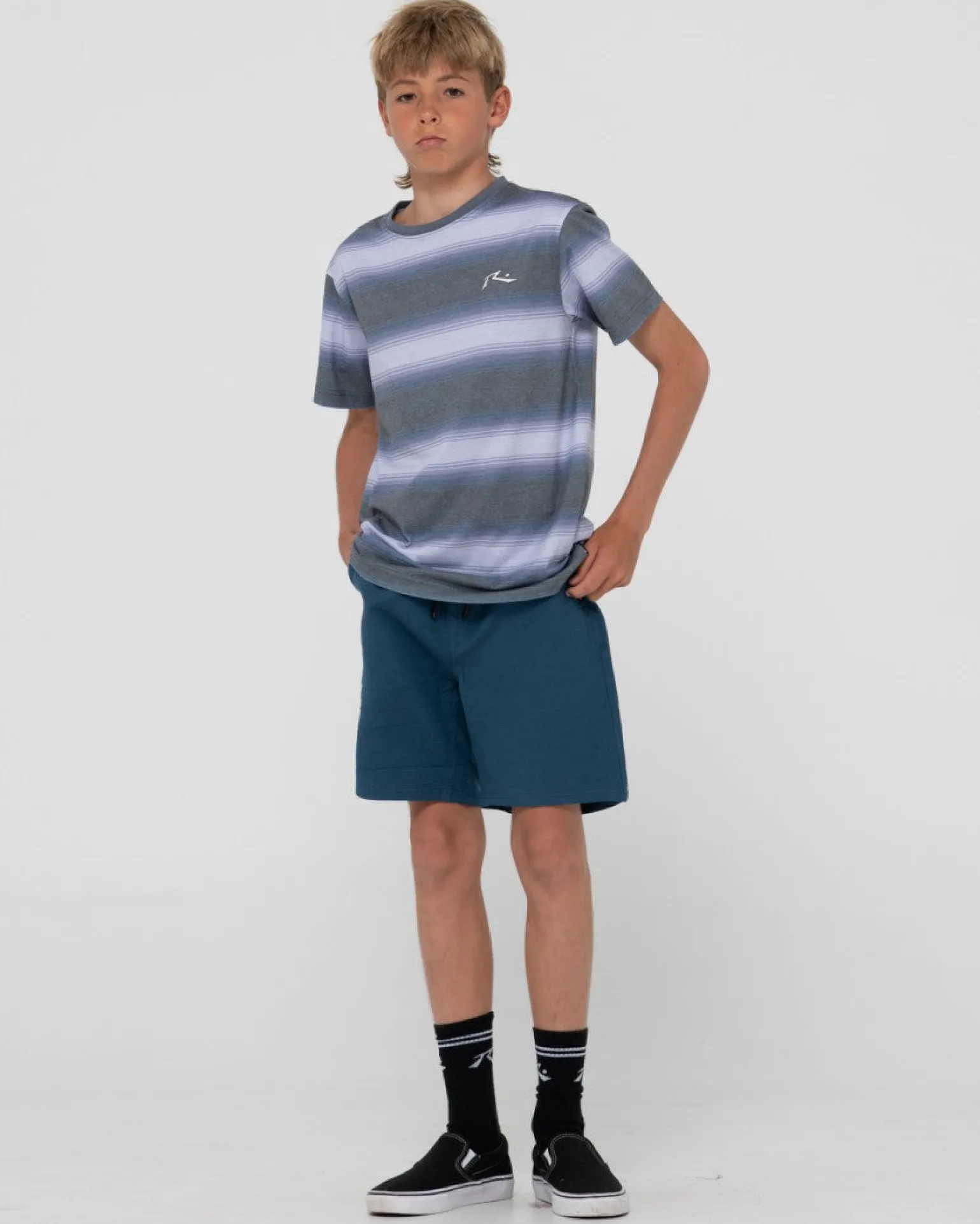 Pantalon Corto Elastico De Lino Overtone Para Nino>Rusty Fashion