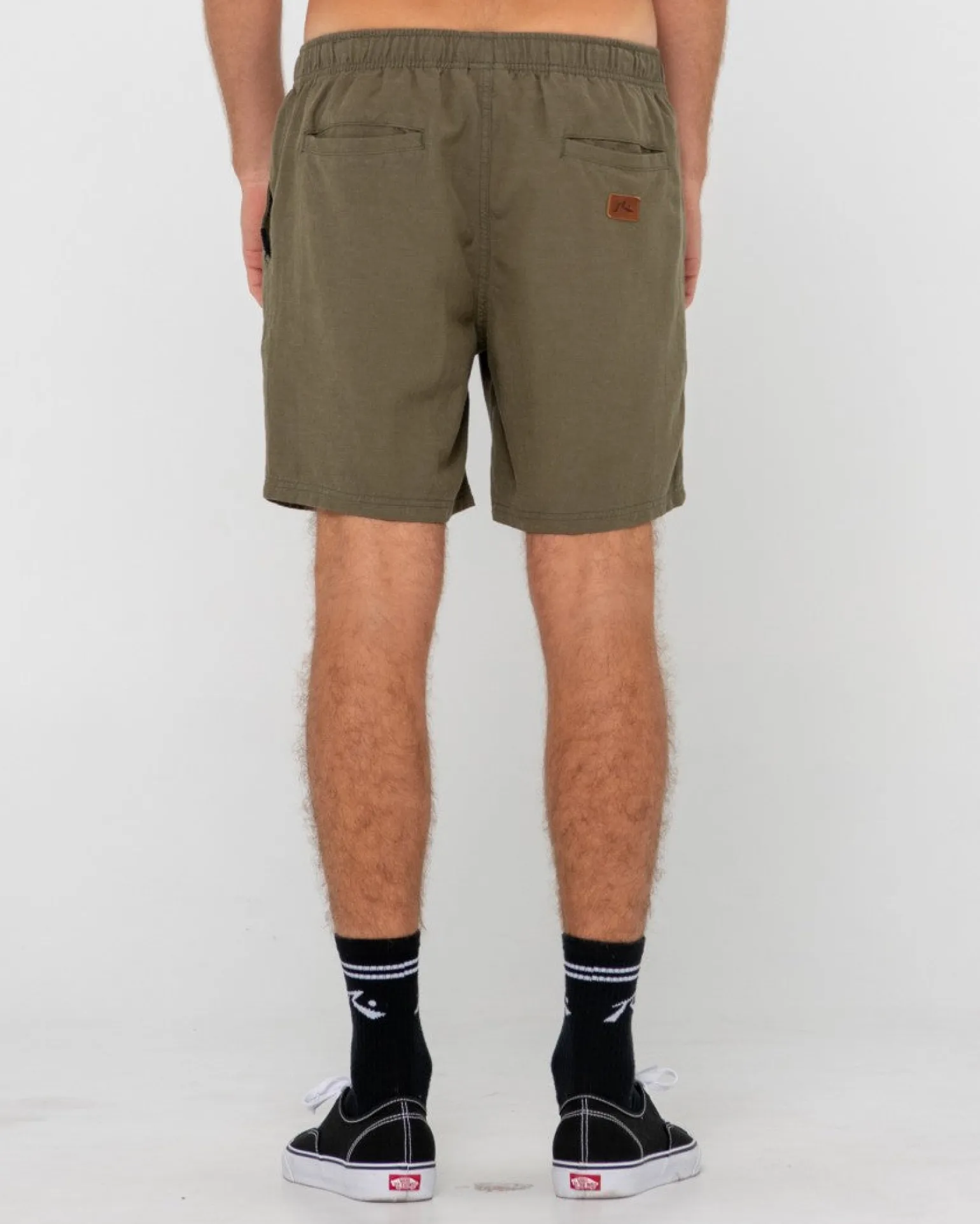 Pantalon Corto Elastico De Lino Overtone>Rusty Best Sale