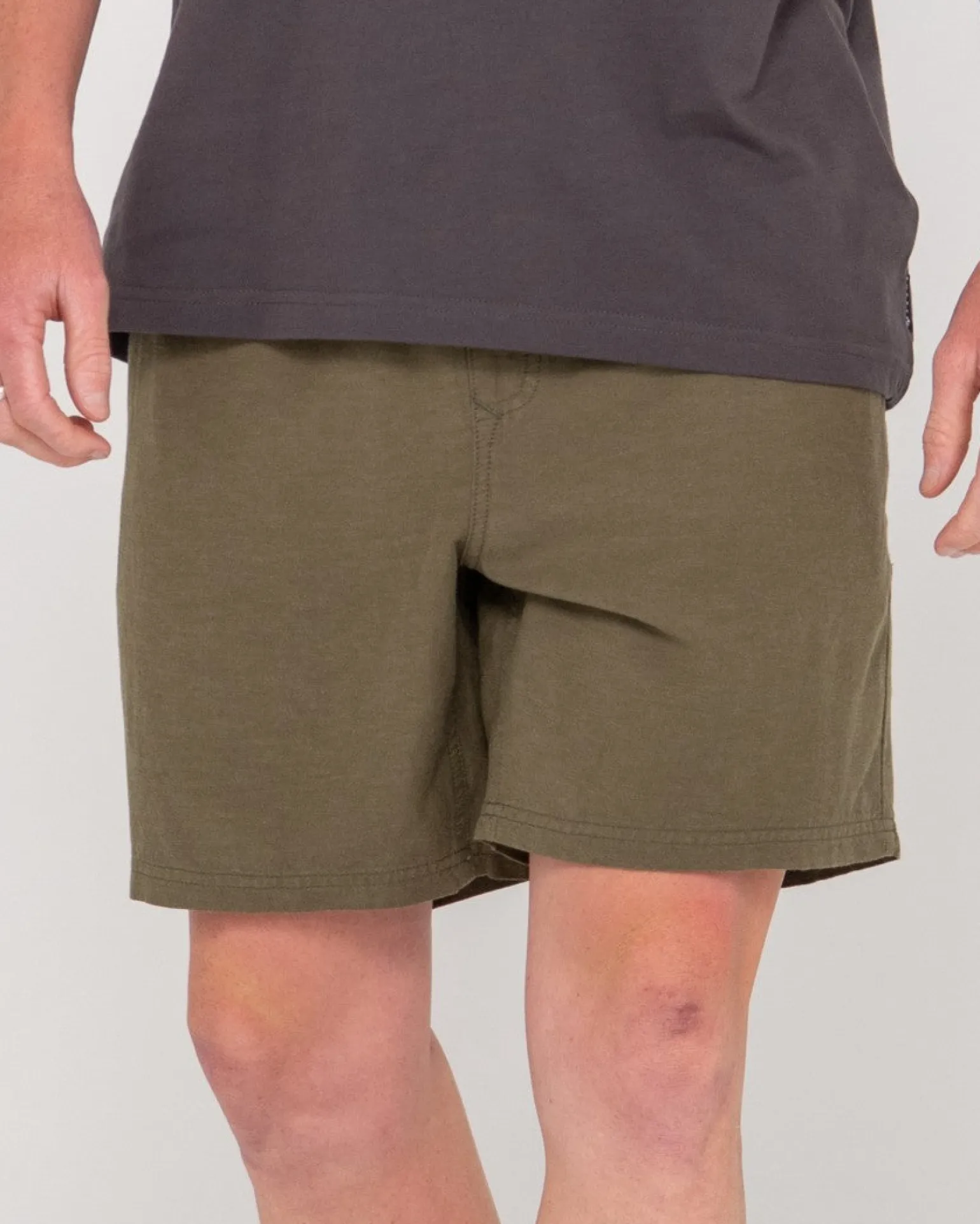 Pantalon Corto Elastico De Lino Overtone>Rusty Best Sale
