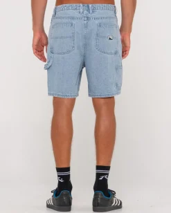 Pantalon Corto Tipo Walkshort De Mezclilla Estilo Peto>Rusty Fashion