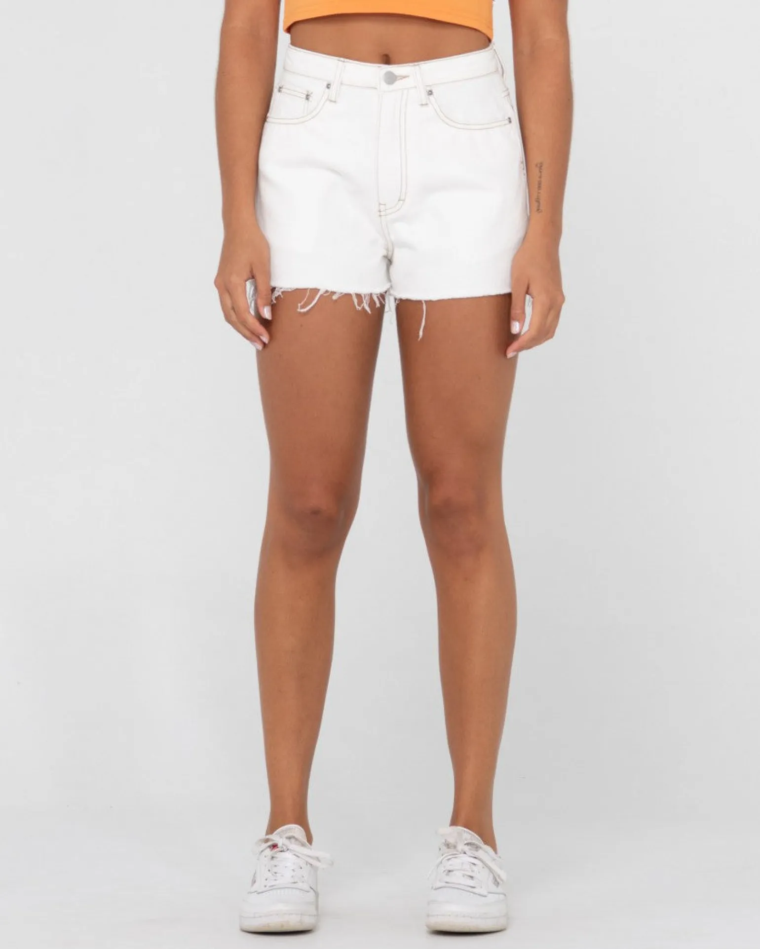 Pantalon Corto Vaquero De Talle Alto Acampanado Penny Kick>Rusty Cheap