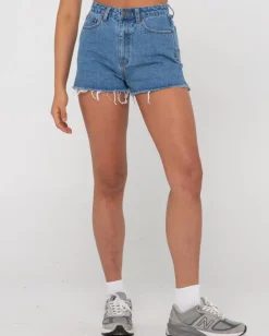 Pantalon Corto Vaquero De Talle Alto Acampanado Penny Kick>Rusty Online