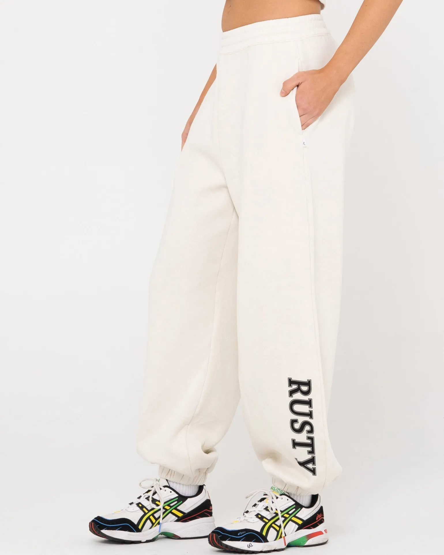Pantalon De Chandal Extragrande De Talle Alto>Rusty Cheap