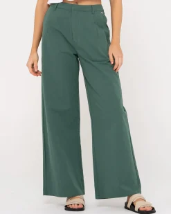 Pantalon De Corte Relajado Y Talle Alto Popsicle>Rusty Cheap