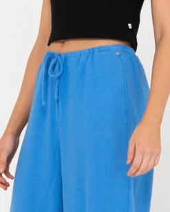 Pantalon De Lino De Corte Relajado Y Talle Alto Carolina><noscript><img width=