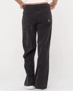 Pantalon De Pana Con Pernera Ancha Y Tiro Bajo The Secret>Rusty Cheap