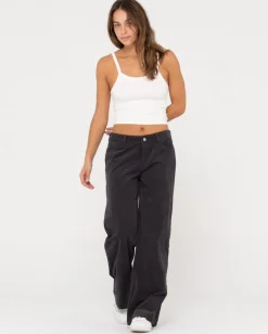 Pantalon De Pana Con Pernera Ancha Y Tiro Bajo The Secret><noscript><img width=