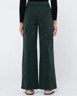 Pantalon De Pana Con Pernera Ancha Y Talle Alto Amanda>Rusty Best Sale