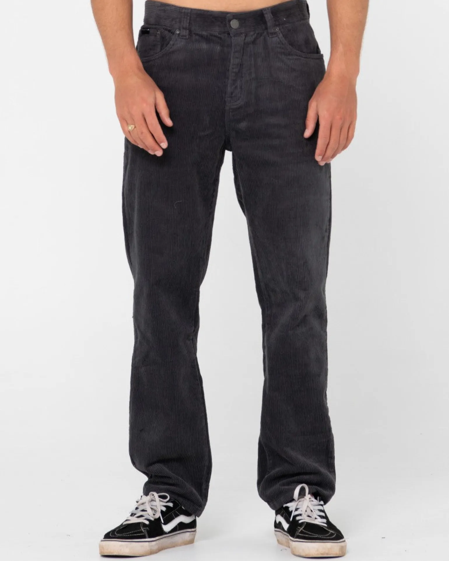 Pantalon De Pana De Corte Recto Con 5 Bolsillos Rifts>Rusty Cheap