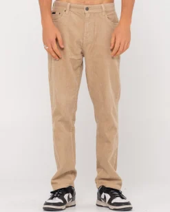 Pantalon De Pana De Corte Recto Con 5 Bolsillos Rifts>Rusty Best Sale