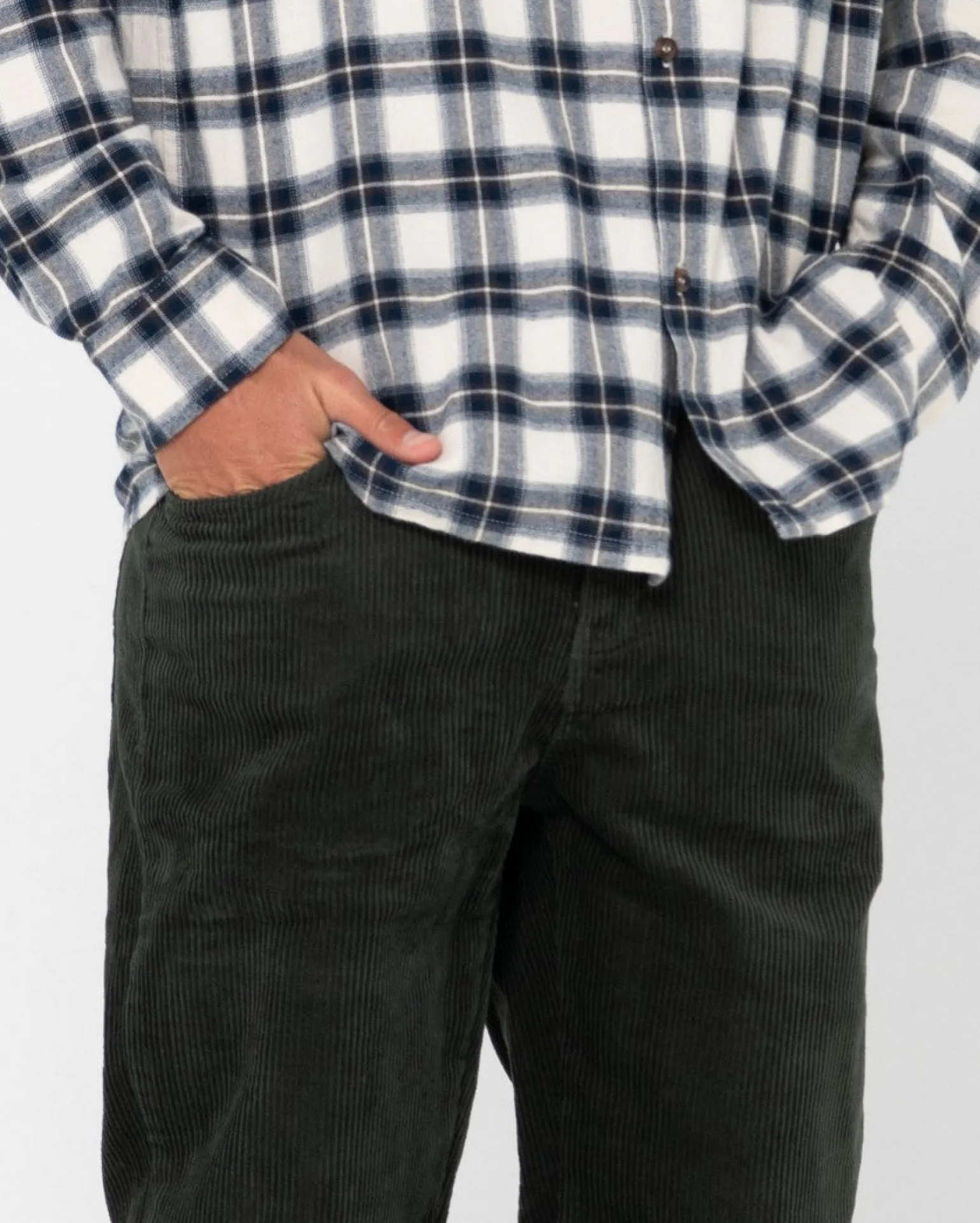 Pantalon De Pana De Corte Recto Con 5 Bolsillos Rifts>Rusty Fashion