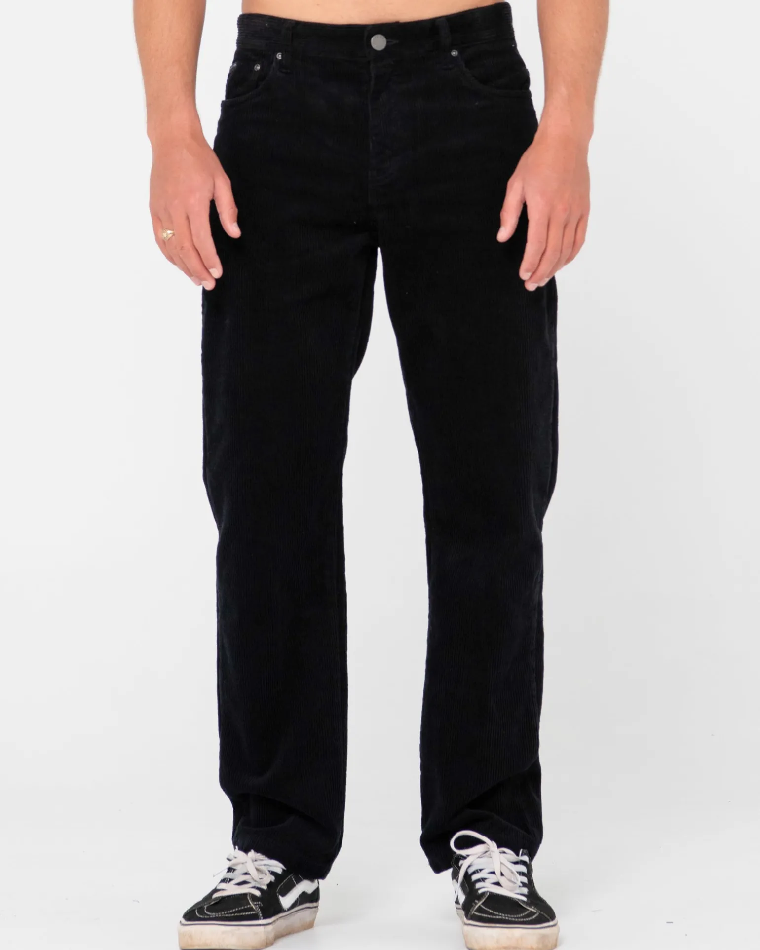 Pantalon De Pana De Corte Recto Con 5 Bolsillos Rifts>Rusty Hot