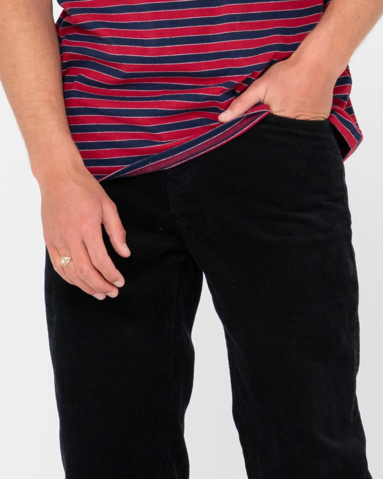 Pantalon De Pana De Corte Recto Con 5 Bolsillos Rifts>Rusty Hot