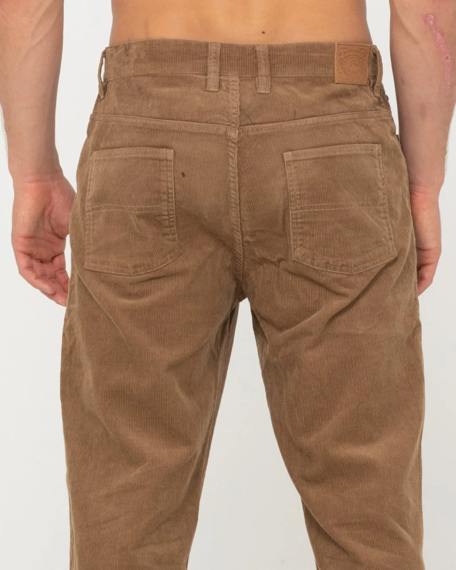 Pantalon De Pana De Corte Recto Con 5 Bolsillos Rifts 14 Wale>Rusty Hot