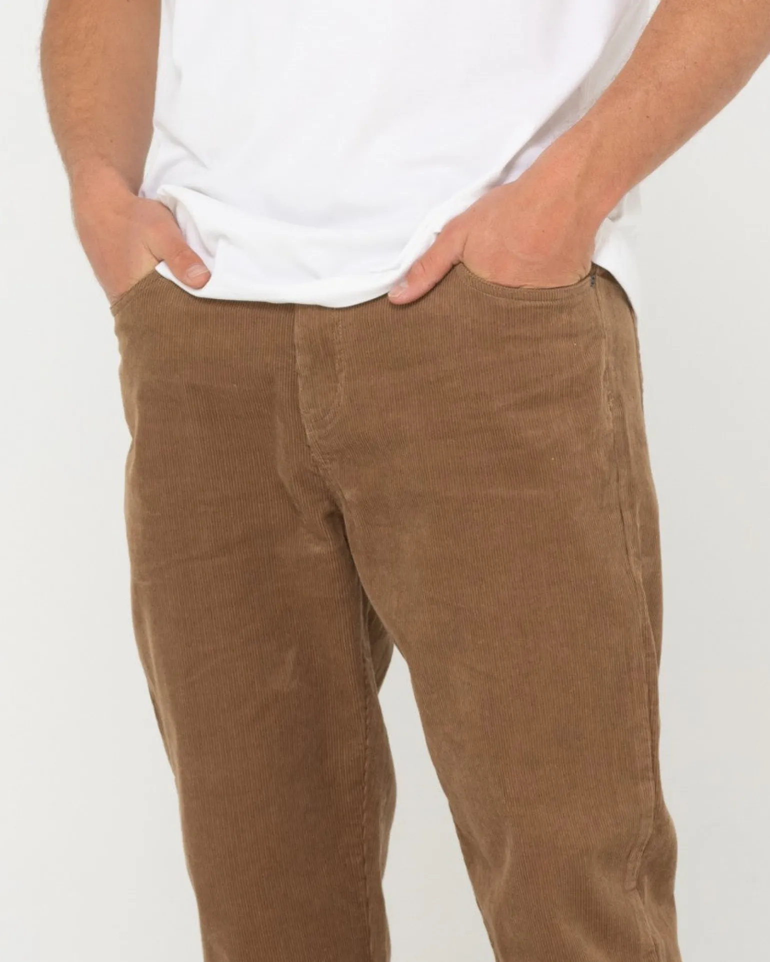 Pantalon De Pana De Corte Recto Con 5 Bolsillos Rifts 14 Wale>Rusty Hot