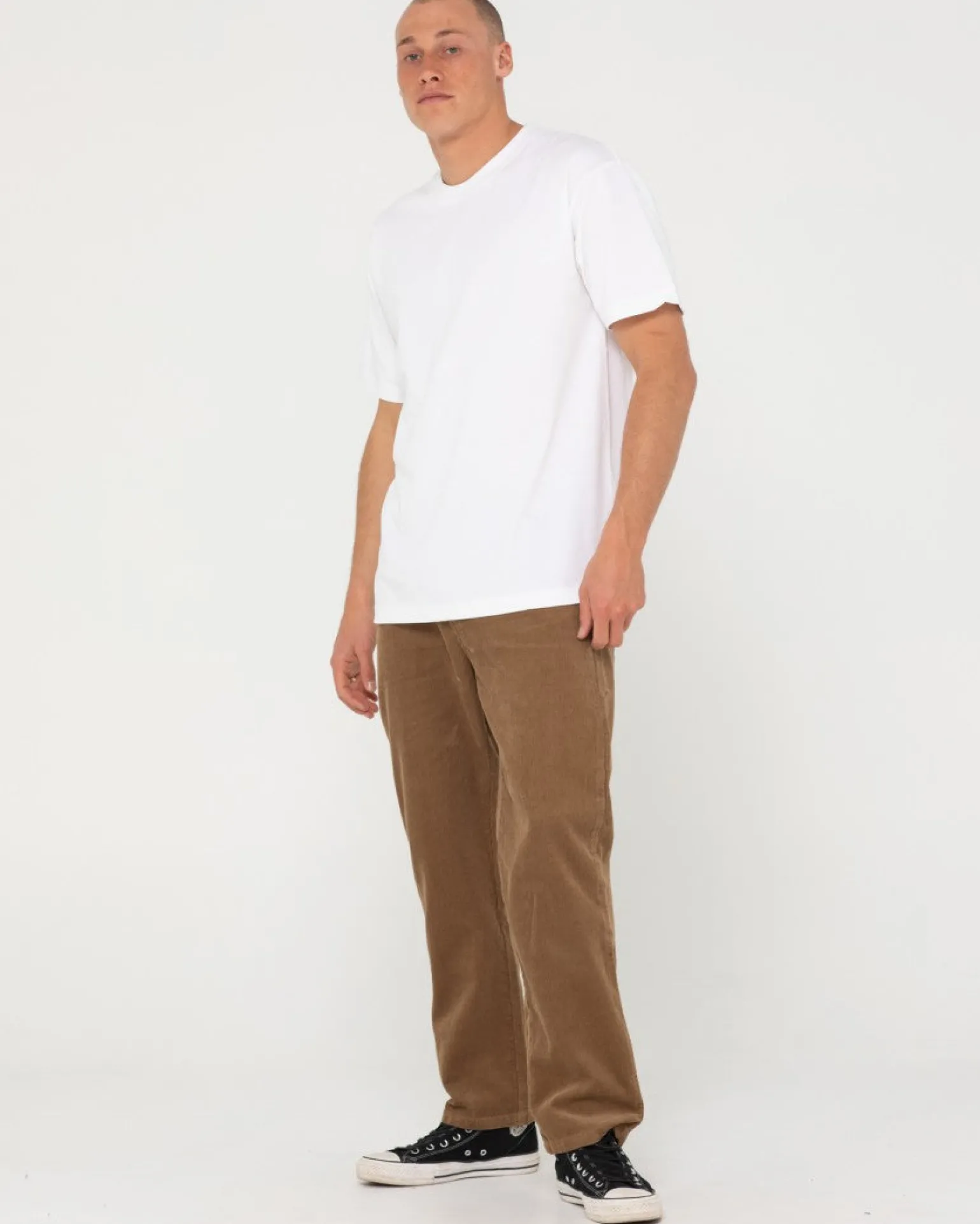 Pantalon De Pana De Corte Recto Con 5 Bolsillos Rifts 14 Wale>Rusty Hot