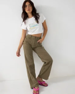 Pantalon De Pana De Talle Alto The Secret><noscript><img width=