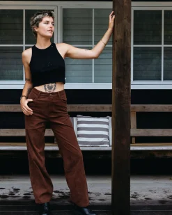 Pantalon De Pana De Talle Alto The Secret>Rusty Best Sale