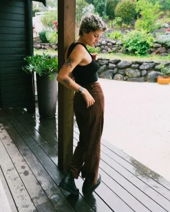 Pantalon De Pana De Talle Alto The Secret><noscript><img width=