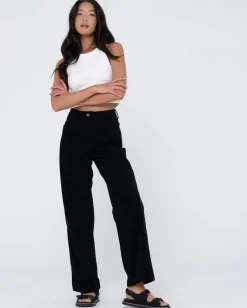 Pantalon De Pana De Talle Alto The Secret><noscript><img width=