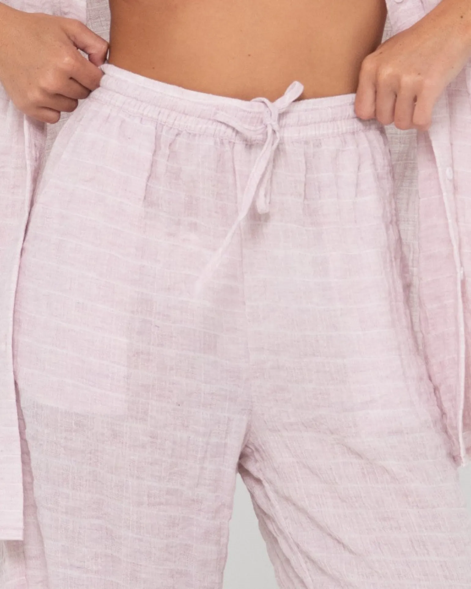 Pantalon De Playa De Corte Relajado Y Talle Alto Siena>Rusty New