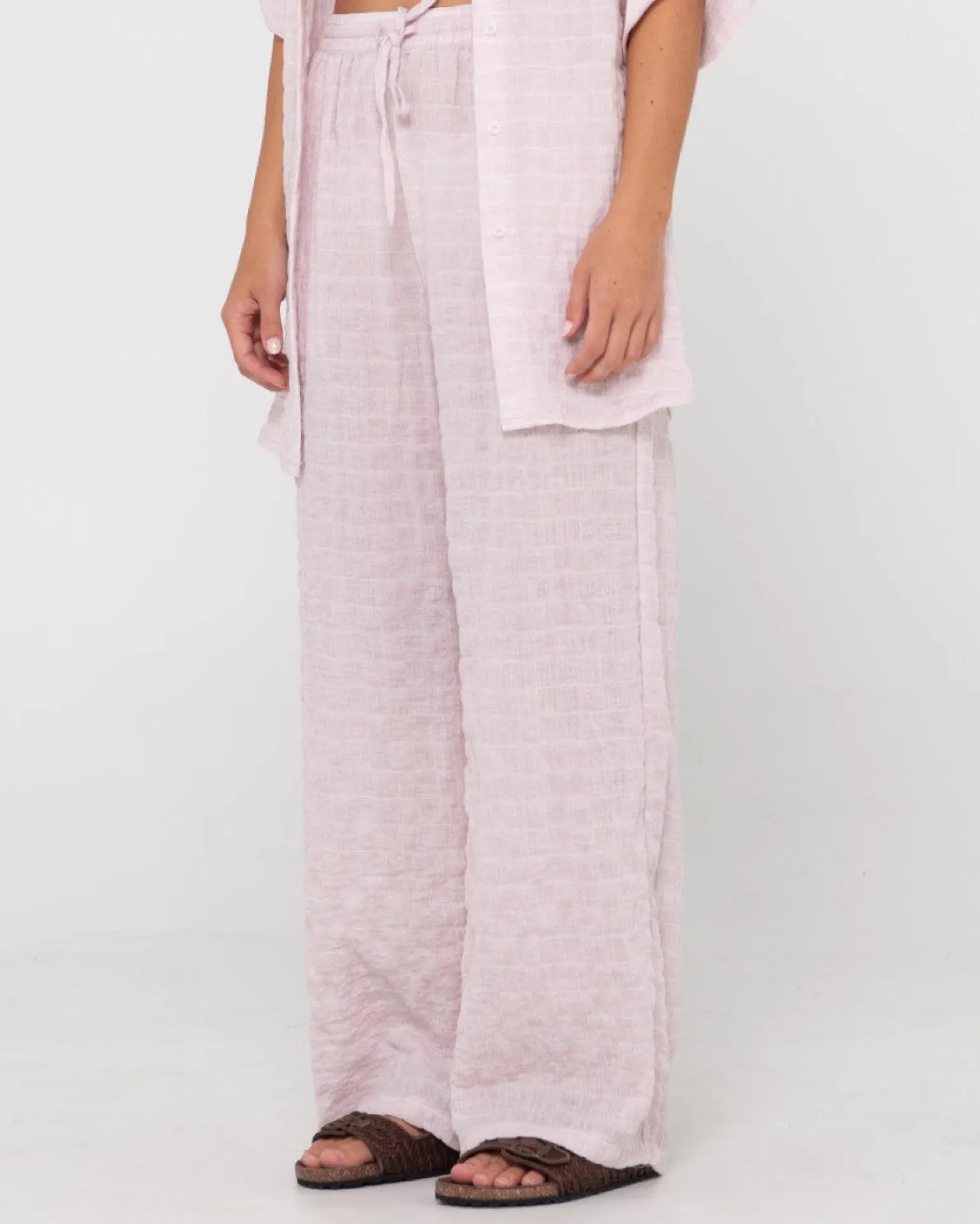 Pantalon De Playa De Corte Relajado Y Talle Alto Siena>Rusty Shop