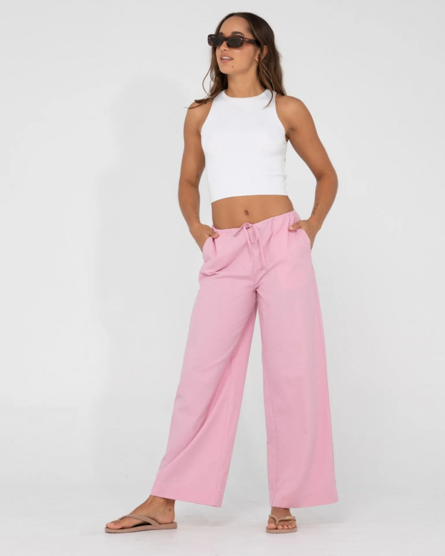 Pantalon De Playa De Tiro Medio Felicity>Rusty Shop