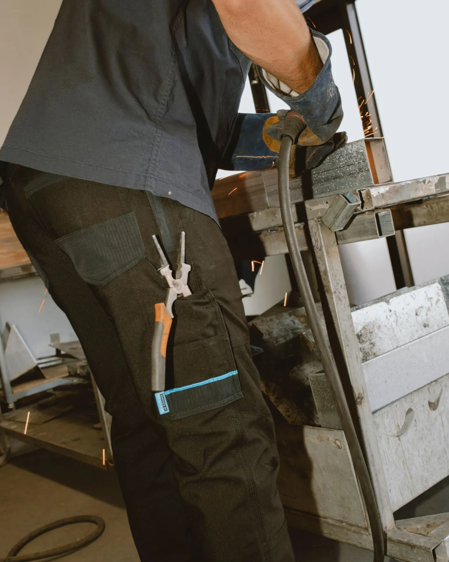 Pantalon De Trabajo Elastico Con 9 Bolsillos Tr245>Rusty Clearance
