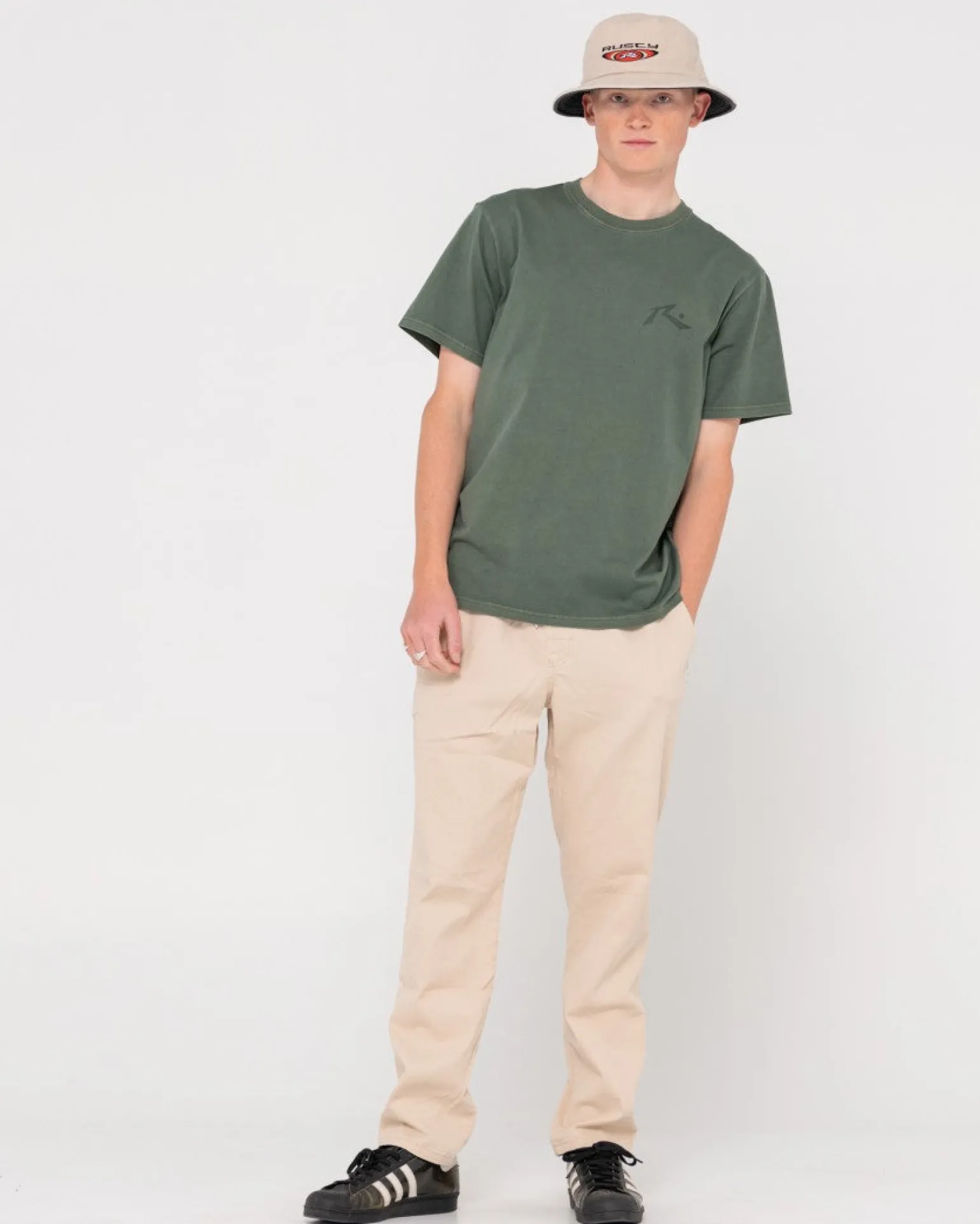 Pantalon Elastico De Corte Recto Para Nino Medio>Rusty Discount