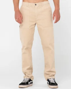 Pantalon Elastico De Corte Recto Workwear De Rigglet>Rusty Discount
