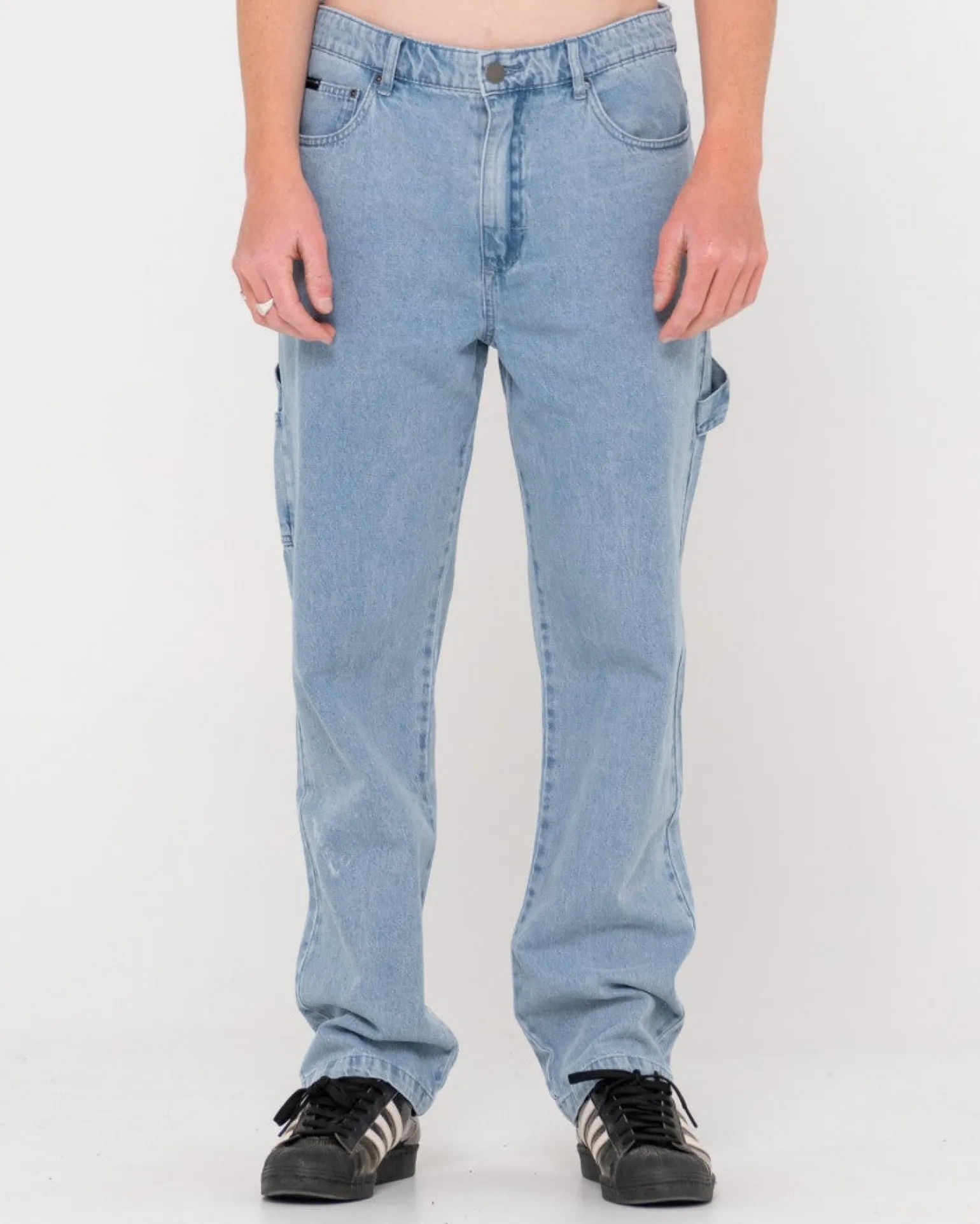 Pantalon Vaquero De Corte Recto Con Peto>Rusty Sale