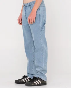 Pantalon Vaquero De Corte Recto Con Peto><noscript><img width=