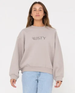 Polar De Cuello Redondo Extragrande Con Firma>Rusty Store