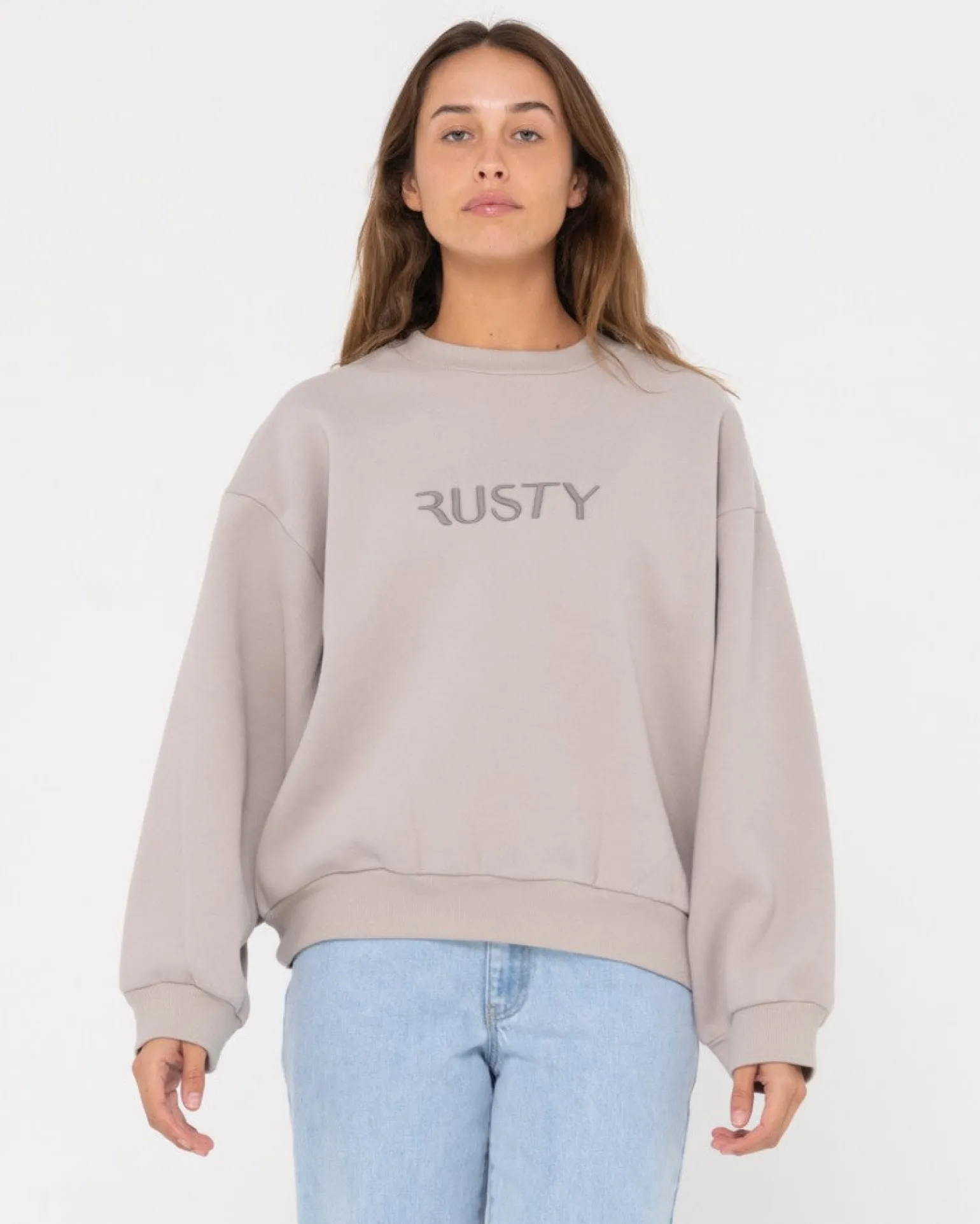 Polar De Cuello Redondo Extragrande Con Firma>Rusty Store