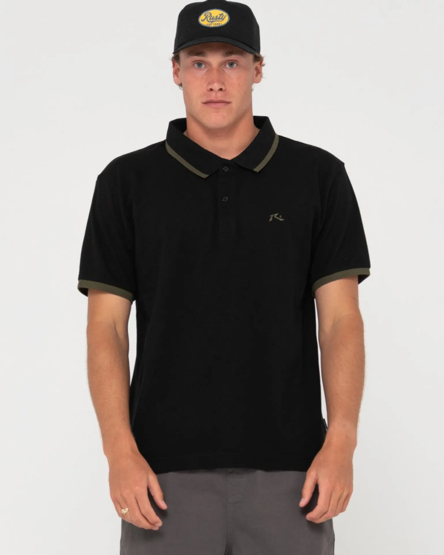Polo De Manga Corta Con Punta Del Hoyo 19>Rusty Cheap
