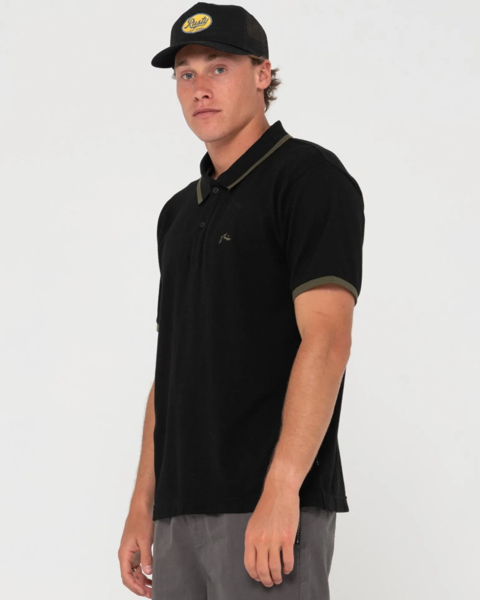 Polo De Manga Corta Con Punta Del Hoyo 19>Rusty Cheap