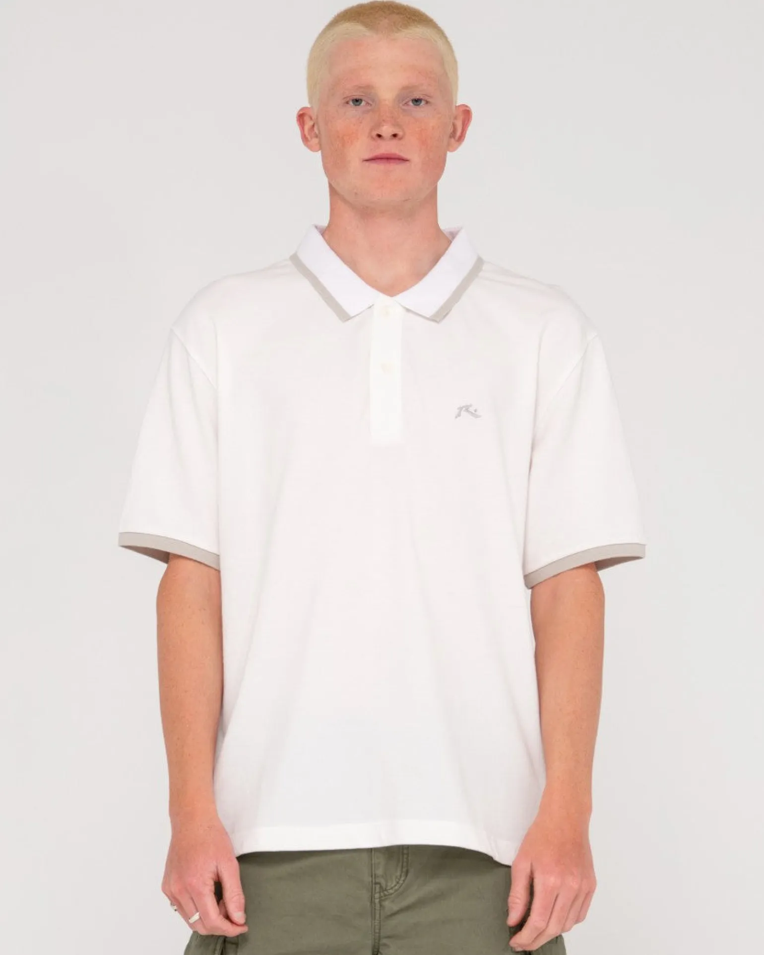 Polo De Manga Corta Con Ribetes Del Hoyo 19>Rusty Store