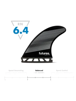 Propulsor Futures F6 Hc - Aletas Neutras>Rusty Hot