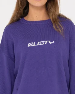 Punto Rider Relajado Con Cuello Redondo><noscript><img width=
