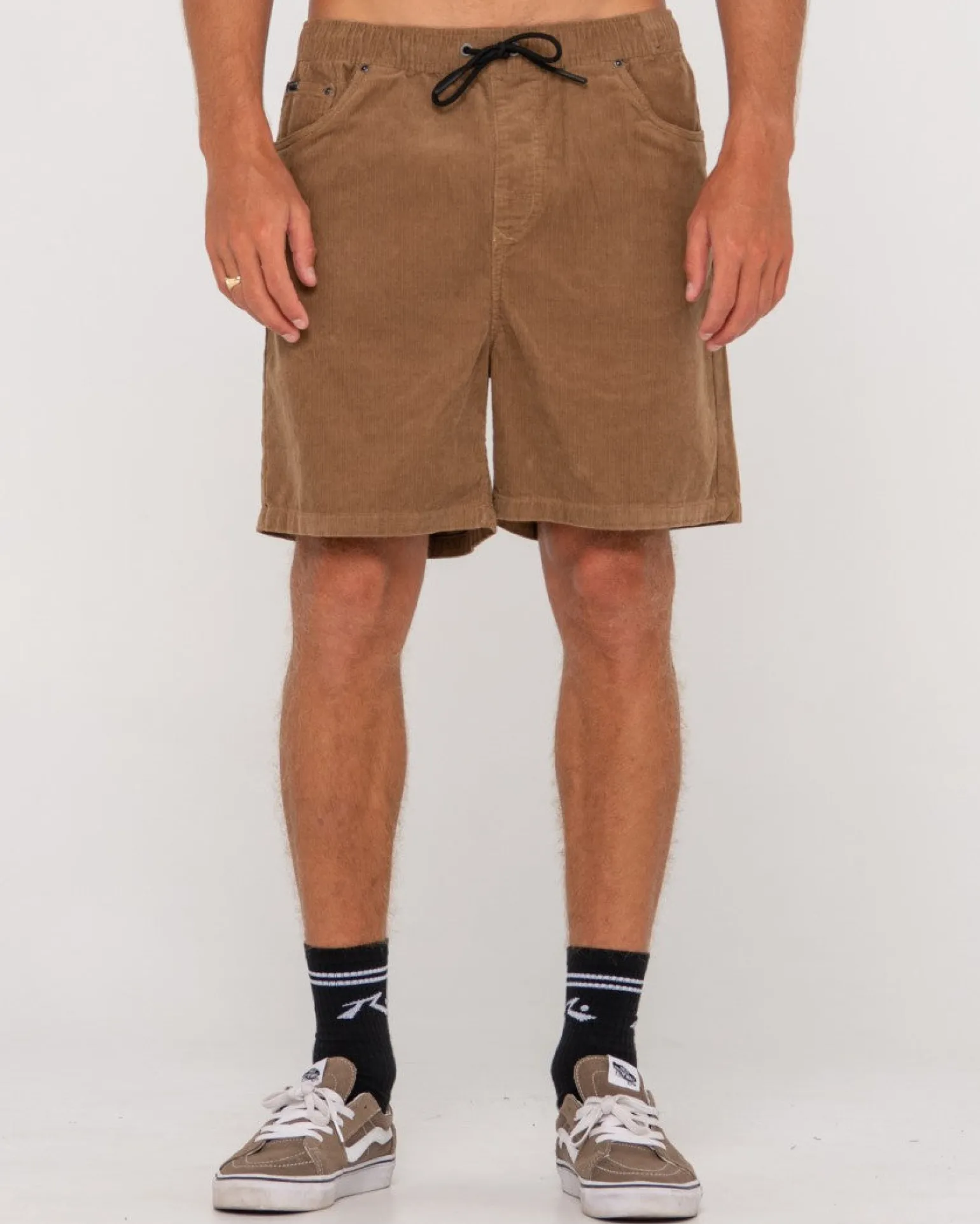 Rifts 14 Wale Pantalon Corto De Cordon Elastico Con Lavado Vintage>Rusty New