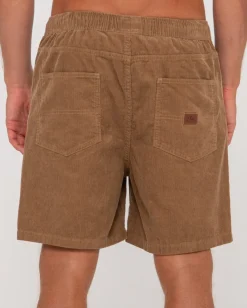 Rifts 14 Wale Pantalon Corto De Cordon Elastico Con Lavado Vintage><noscript><img width=