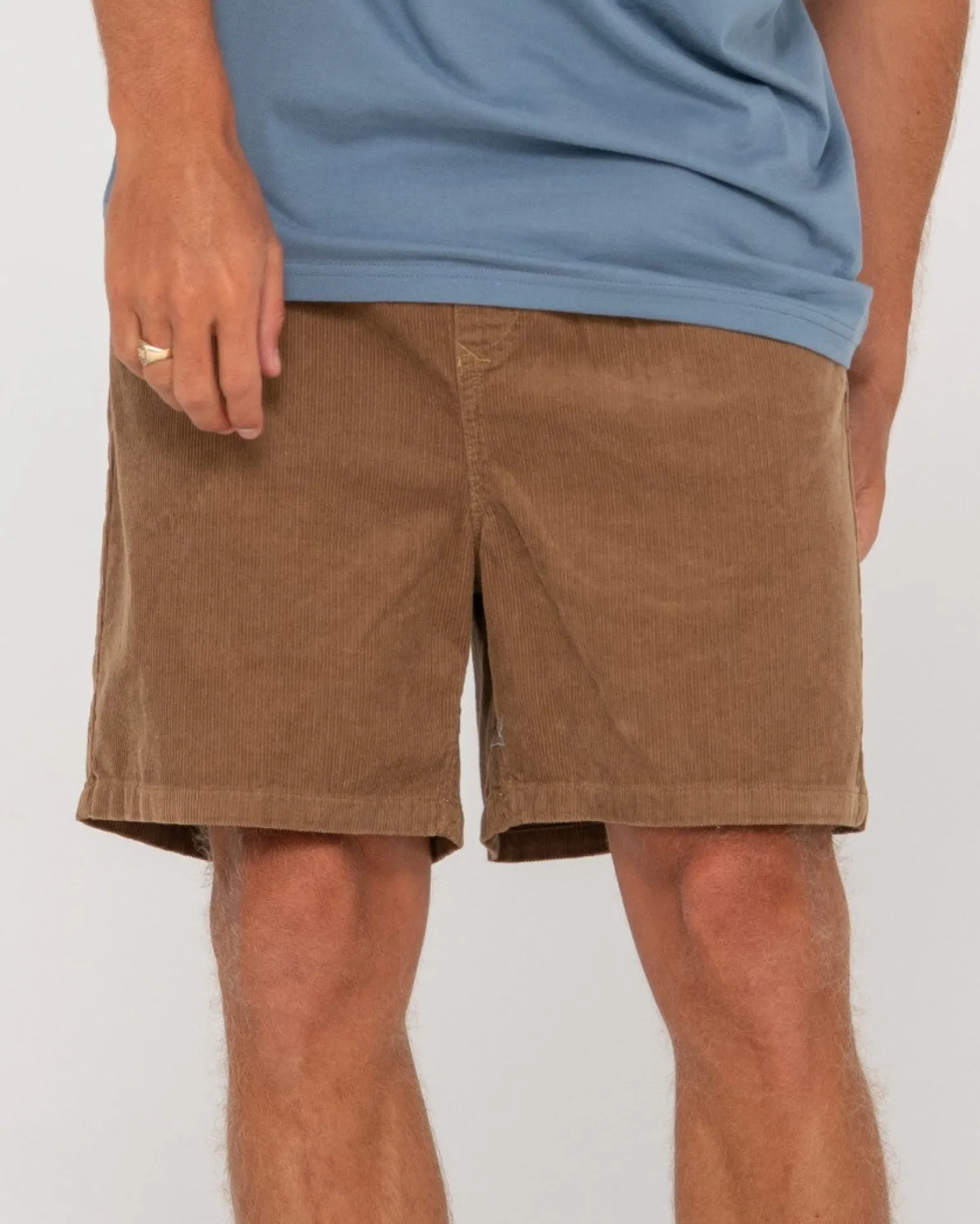 Rifts 14 Wale Pantalon Corto De Cordon Elastico Con Lavado Vintage>Rusty New