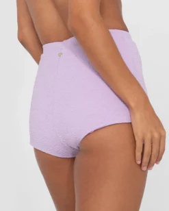 Shorts Surferos De Talle Alto Con Textura De Sandalo><noscript><img width=