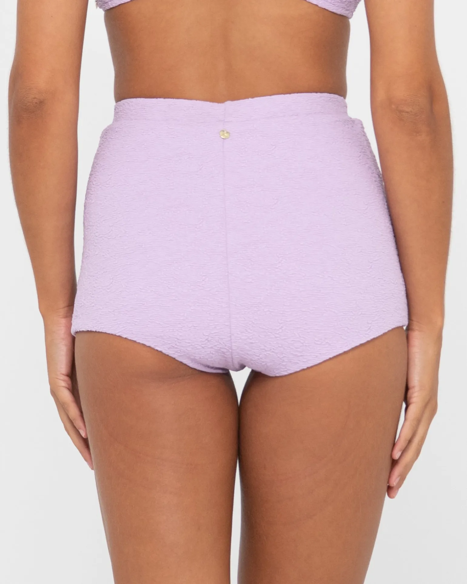 Shorts Surferos De Talle Alto Con Textura De Sandalo>Rusty Shop
