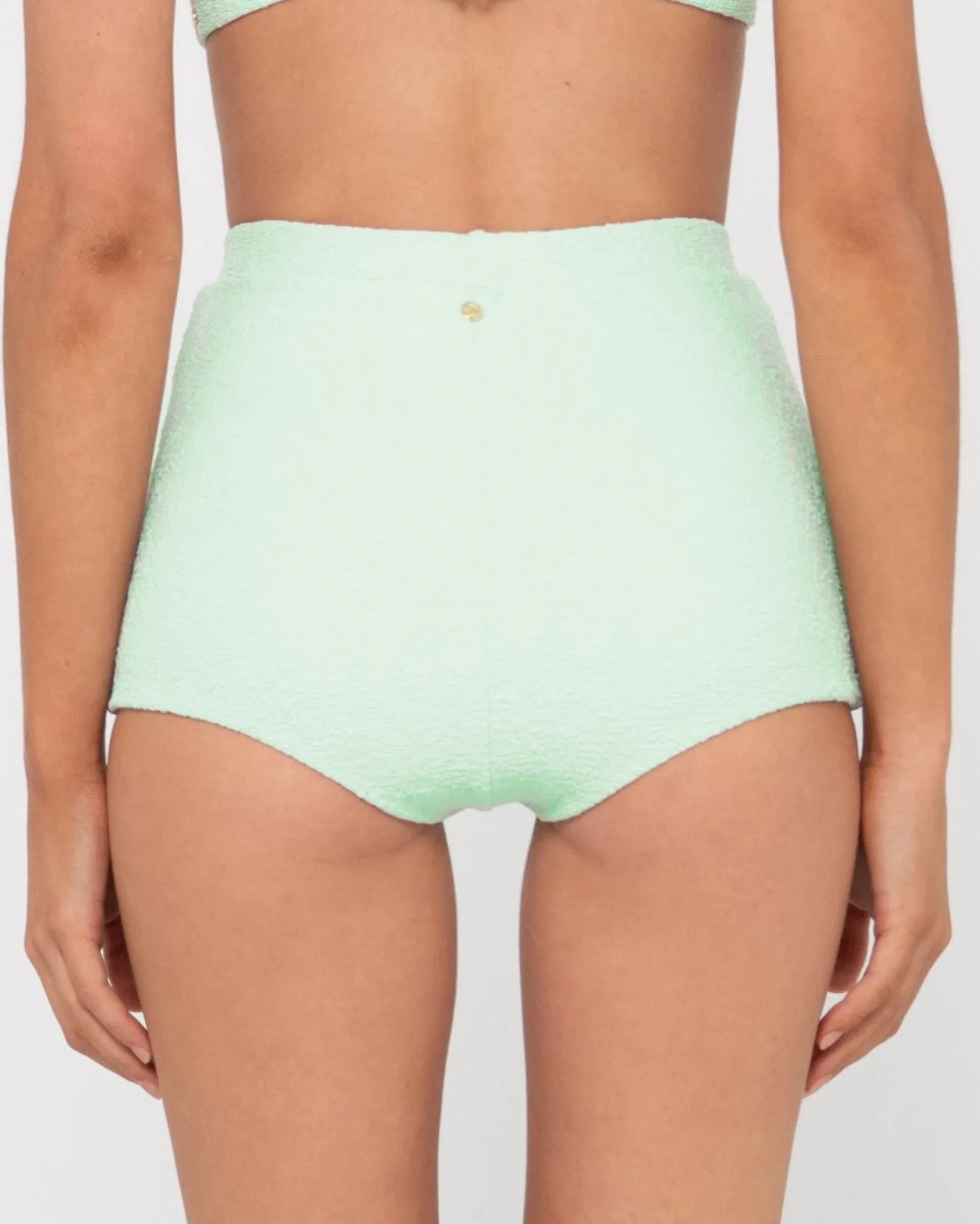 Shorts Surferos De Talle Alto Con Textura De Sandalo>Rusty Online