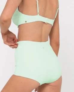 Shorts Surferos De Talle Alto Con Textura De Sandalo><noscript><img width=