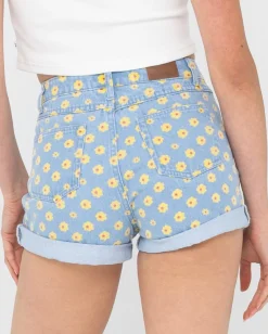 Shorts Vaqueros De Talle Alto Daisy><noscript><img width=