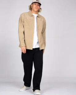 Sobrecamisa De Manga Larga De Pana Coup><noscript><img width=