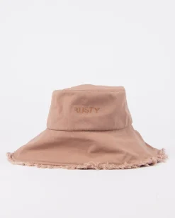 Sombrero De Pescador De Ala Ancha Organico Gleam>Rusty New